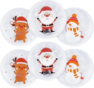 6 herbruikbare zakwarmers voor kinderen - kerst thema - handwarmers - ideaal voor Kerstmis