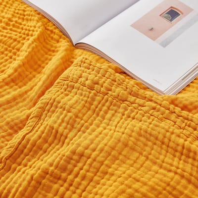 La'Moussawi ® Zachte en Ademend Katoenen Banksprei voor Comfort in Alle Seizoenen