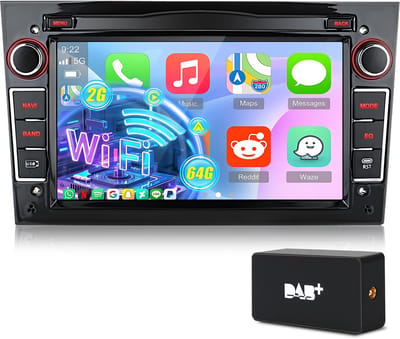 Hexinex Autoradio - Geschikt Voor Opel Meriva Corsa C D Astra G H - Draadloos Carplay & Android Auto - Android 14 DAB+