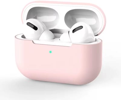 New Age Devi - Premium Siliconen Beschermtas voor Apple Airpods Pro - Roze - Airpods Case - Airpodshoesje - Airpods Hoesje