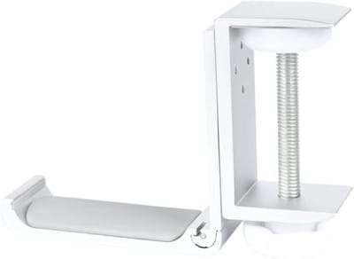 Hoofdtelefoonhanger - Standaard Koptelefoon - Bureau Organisatie - Stevige Basis - 123 x 83 x 30 mm - Zilver