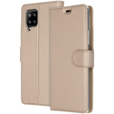 Accezz Hoesje - Geschikt voor Samsung Galaxy A42 - Wallet Softcase Bookcase - Goud