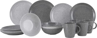 Gimex Solid Line Servies - Granite - Grijs - 16-Delig