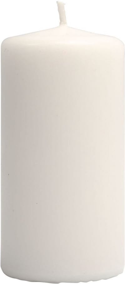 Kaars h:10 cm Wit 6 stuks