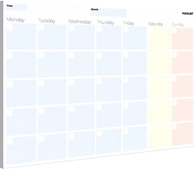Maandplanner A4 met 25 Bladen - Perpetuele (Undated) Organiser voor Thuis, Kantoor en Studie