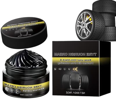 Polijstpasta Banden - Bandencoating Renovator - Banden Onderhoud - UV-Bescherming - 50 g - Zwart