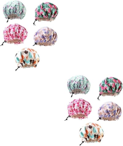 Douchemutsen Kinderen - Slaapmutsen Haar - Haar Beschermen - Zacht Satijn Materiaal - 28 x 28 cm - Diverse Kleuren