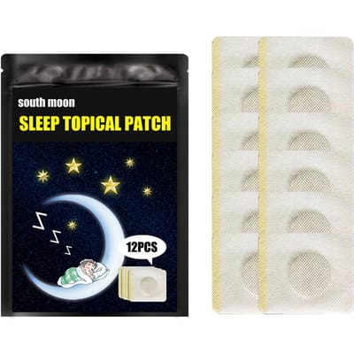 12pcs bag Improve Sleep Patch Insomnia Stickers Anxiety and Stress Relieve Body Relax Sticker Paste beige