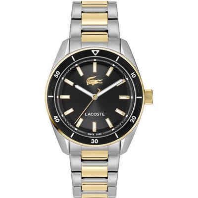 Lacoste LC2011488 Boston Staal Bico Zwart 39mm