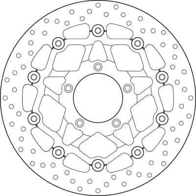 Brembo 78b40889 Drijvende Voorste Remschijf Zilver