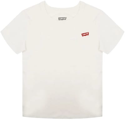 Levi´s ® Kids Batwing Chest Hit T-shirt Met Korte Mouwen Wit 5 Years Meisjes