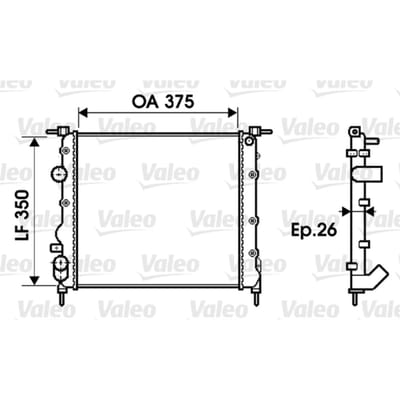 Radiator, motorkoeling VALEO 732338