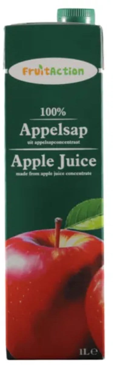 Fruit Action Appelsap 100% – Voordeelverpakking (6 x 1 liter)