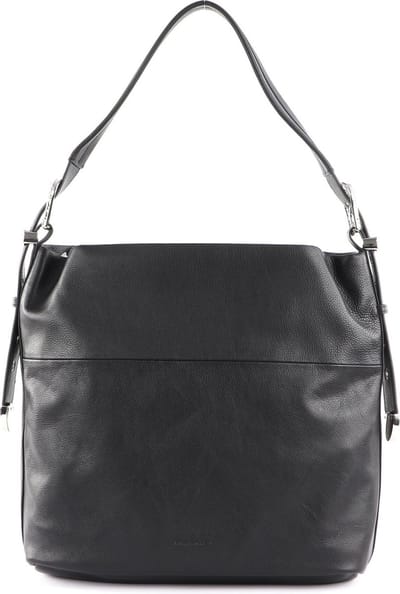 FREDsBRUDER Leren Schoudertas Kesey Shoulderbag Black Zwart