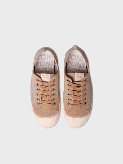 Lage sneakers voor dames van gerecyclede stof | GILDA-MI