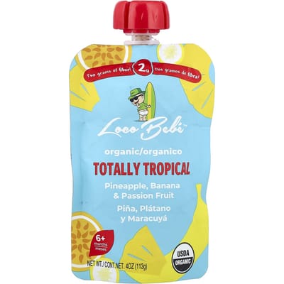 Loco Bebe, Purée Bio, 6+ Mois, Total Tropical, 4 oz (113g)