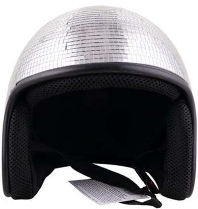 Helm met spiegeltjes Disco bal