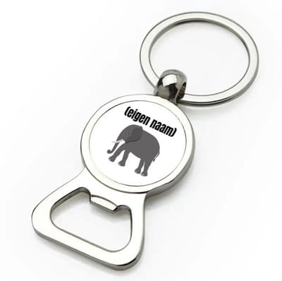 Akyol - olifant met eigen naam flesopener - Olifant - olifanten liefhebbers - iemand die houdt van olifanten - verjaardag - cadeau - kado - 9 bij 3 cm
