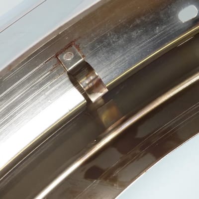 achterspatbord rsm voor peugeot 50 103 mvl chroom bromfiets met bavolets nieuw