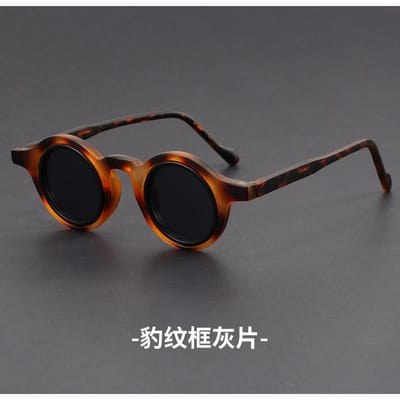 Y2k Klassieke Ronde Zonnebril Dames Heren Punk Zonnebrillen Luxe Merk Designer Steampunk UV400 Brillen black