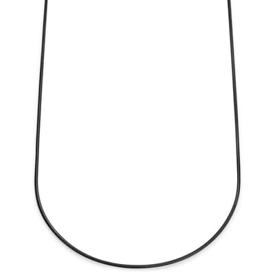 Essentials | 2 mm Gunmetal Zwarte Ketting met Slangenschakels