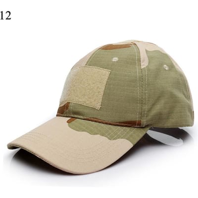 Nouvelle Casquette de Sport Camo Unisexe Réglable d'Extérieur Casquette de Baseball Camouflage Hommes Femmes Chapeau Snapback Pour Vélo Randonnée Pêche beige