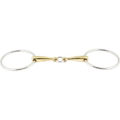 Mors dubbele brisures voor paard centrale ring Jump'In