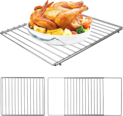 Verstelbaar Ovenrooster Metaal 35/60x32 cm - Braadrooster - Oven - BBQ