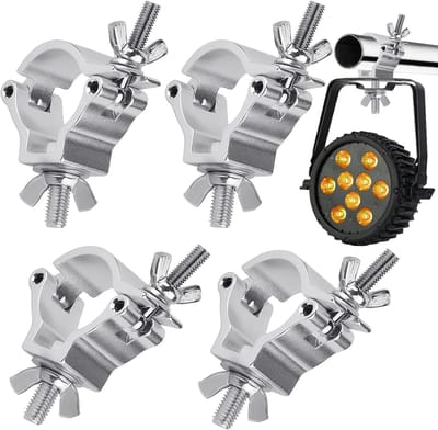 4 stuks traverse-klem, Truss O-klem, Truss Clamp-haken, snelgesp, podiumverlichtingsklem voor 30-35 mm traverse, 80 kg laadcapaciteit