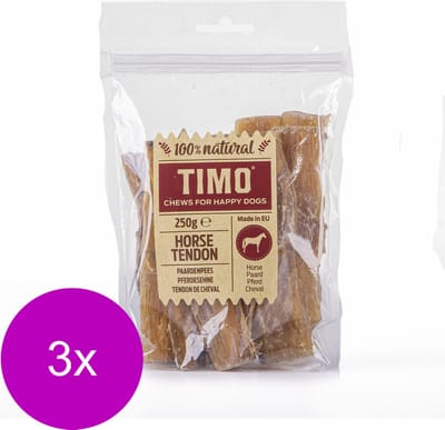 Timo Paardenpees - Hondensnacks - 3 x 250 g