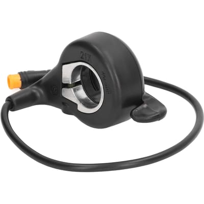Elektrische Fiets Duimgashendel ABS Metaal Waterdichte Connector Fietsaccessoires Geschikt voor 24V tot 72V black