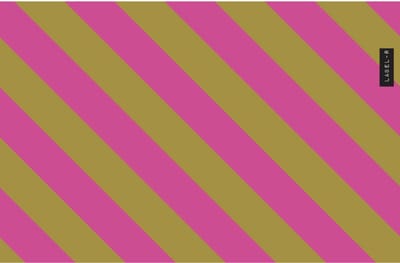 Inductiebeschermer roze- lime 80x52cm - LABEL-R
