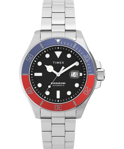 Timex Harborside Coast Automatic TW2V72100 Horloge - Staal - Zilverkleurig - Ø 44 mm