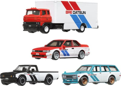 Hot Wheels HRT52, Bre Datsun Diorama Voertuigenset, 3 jaar, Metaal, Kunststof, Meerkleurig