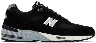 New Balance 991 Made in UK - Maat 44.5 - Black/Silver / Zwart Zilver - 991 - Lifestyle - Heren Sneakers voor Mannen