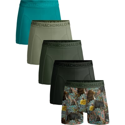Muchachomalo – Boxershort Heren – 5 Pack – Katoenen Ondergoed – Normale Lengte – Onderbroeken Heren – Boxershorts