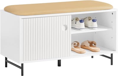 Schoenenbank met Zitkussen en Bergruimte - Modern Entree Meubilair voor Schoenen