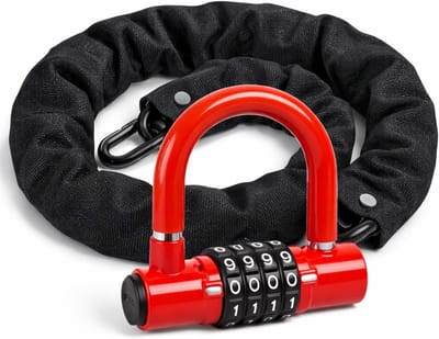 Fietsslot -Fietsslot cijferslot - 4-cijferig slot - Mini U-slot - Diefstalbeveiliging - voor fiets, e-scooter en bromfiets