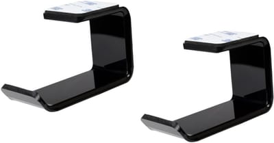 Hoofdtelefoonrek - Oortelefoon houder - Bureau organiseren - Draaibaar ontwerp - 9 x 6.5 x 9 cm - Zwart