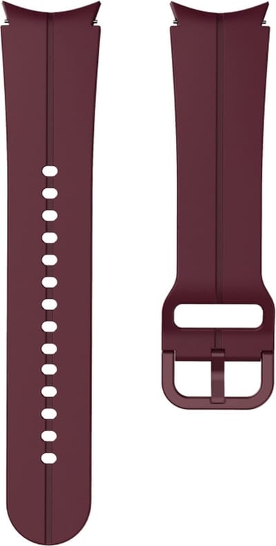 Siliconen bandje - geschikt voor Samsung Galaxy Watch 7 / Watch FE / Watch 6 / Watch 6 Classic / Watch 5 / Watch 5 Pro / Watch 4 / Watch 4 Classic - bordeauxrood