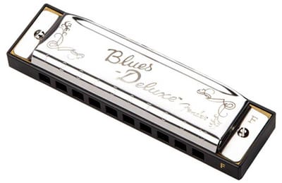 Blues Deluxe mondharmonica - 990701005 - toonsoort F