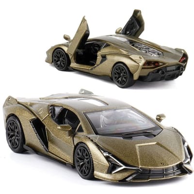 5 Inch Metalen Auto Simulatie Diecast & Speelgoedvoertuig Lamborghini Sian Supercar RMZ city 1:36 legeringsmodellen cadeaus voor kinderen
