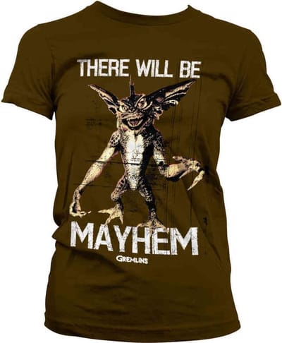 Gremlins Dames Tshirt -S- There Will Be Mayhem Bruin