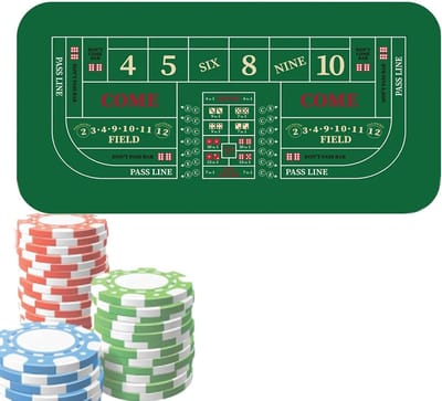 Pokertafelkleed - Casinotafelhoes - Pokeravond Thuis - Antislip Rubberstof - 120x60 cm