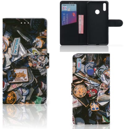 Huawei Y7 (2019) Telefoonhoesje met foto Badges