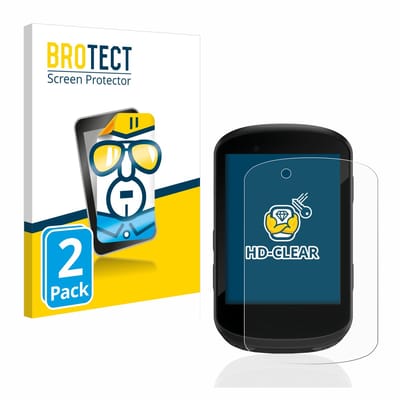 BROTECT - Screenprotector voor Garmin Edge 530 - Folie Beschermfolie transparant 2 Stuks