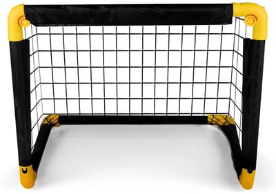 SP® Voetbaldoel - Set Van 3 - Voetbalgoal - Voetbal Doel - Zwart/Geel - 50cm x 44cm x 44 cm