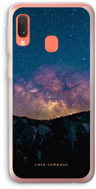 Case Company® - Hoesje geschikt voor Samsung Galaxy A20e hoesje - Travel to space - Soft Cover Telefoonhoesje - Bescherming aan alle Kanten en Schermrand