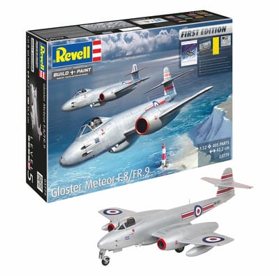 Revell Modelbouwpakket Vliegtuigen - 03779 Gloster Meteor F.8 / FR.9 - First Edition - Britse Straaljager Plastic - 1:32 - Modelbouw