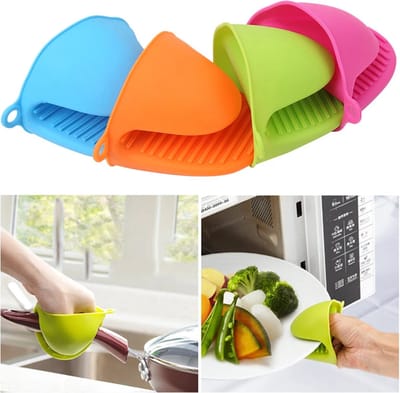 isolerende handschoenen 1 st dikker bakken siliconen oven mitts magnetron handschoen warmte-isolatie antislip grepen kom - pot clips keuken gadgets Duurzaam en - gemakkelijk schoon te maken.